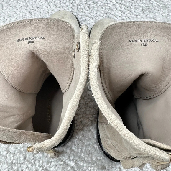 NEW AllSaints Misty Lace Up Combat Boots. Suede Leather Ankle. Taupe. 36. US 6 - Picture 8 of 16